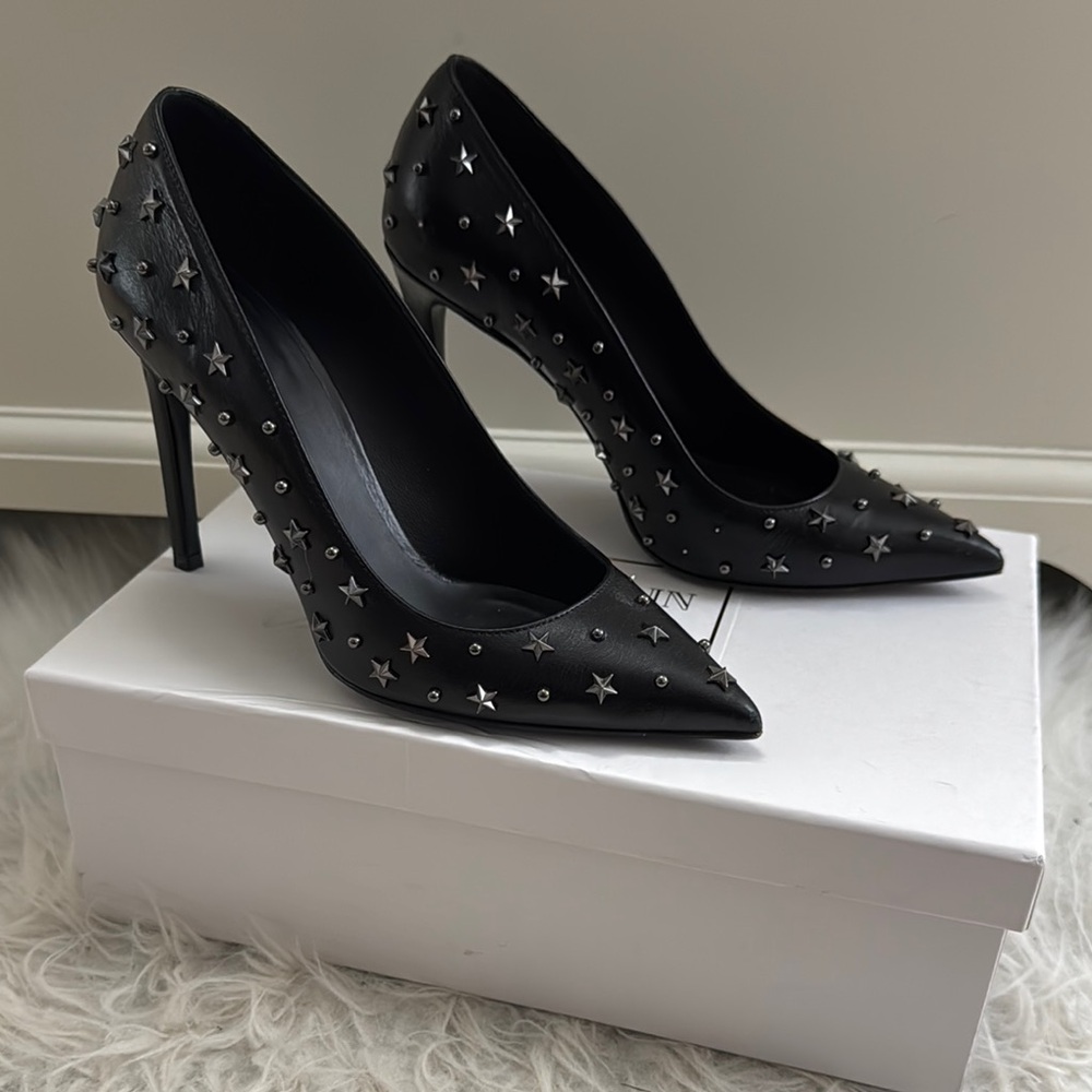 Black Studded Heels